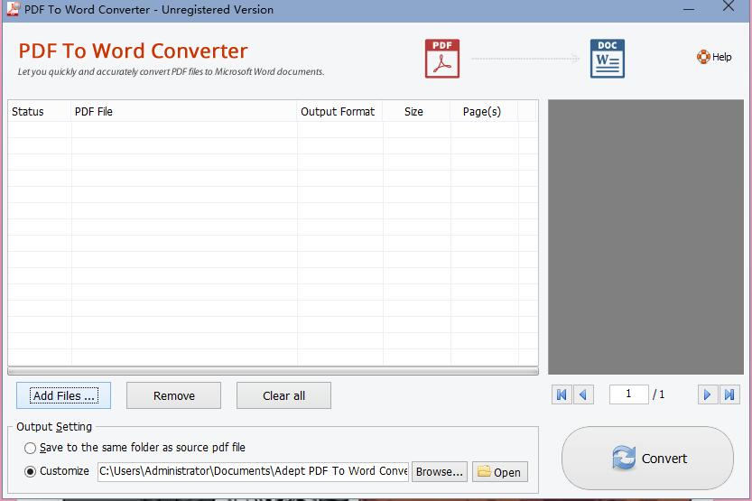 Adept PDF To Word Converter