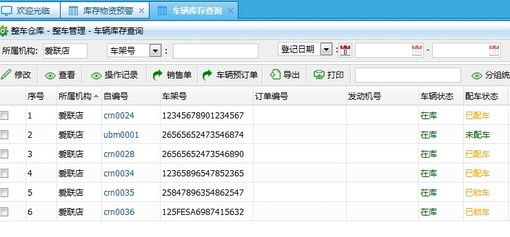 3CS汽車4S店管理系統