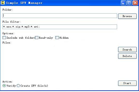 SFV文件管理(Simple SFV Manager)