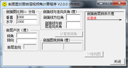巖層視傾角換算