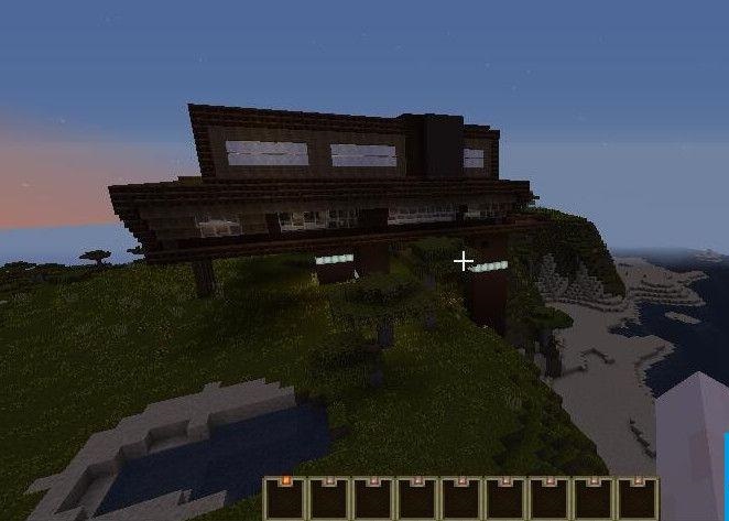 我的世界現代山體別墅地圖存檔