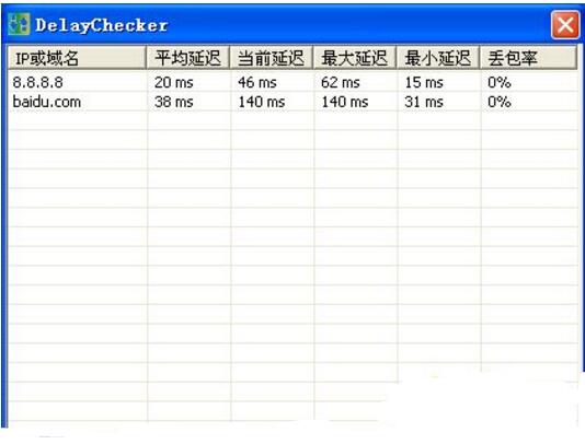 服務(wù)器網(wǎng)絡(luò)延遲測試對比工具(DelayChecker)