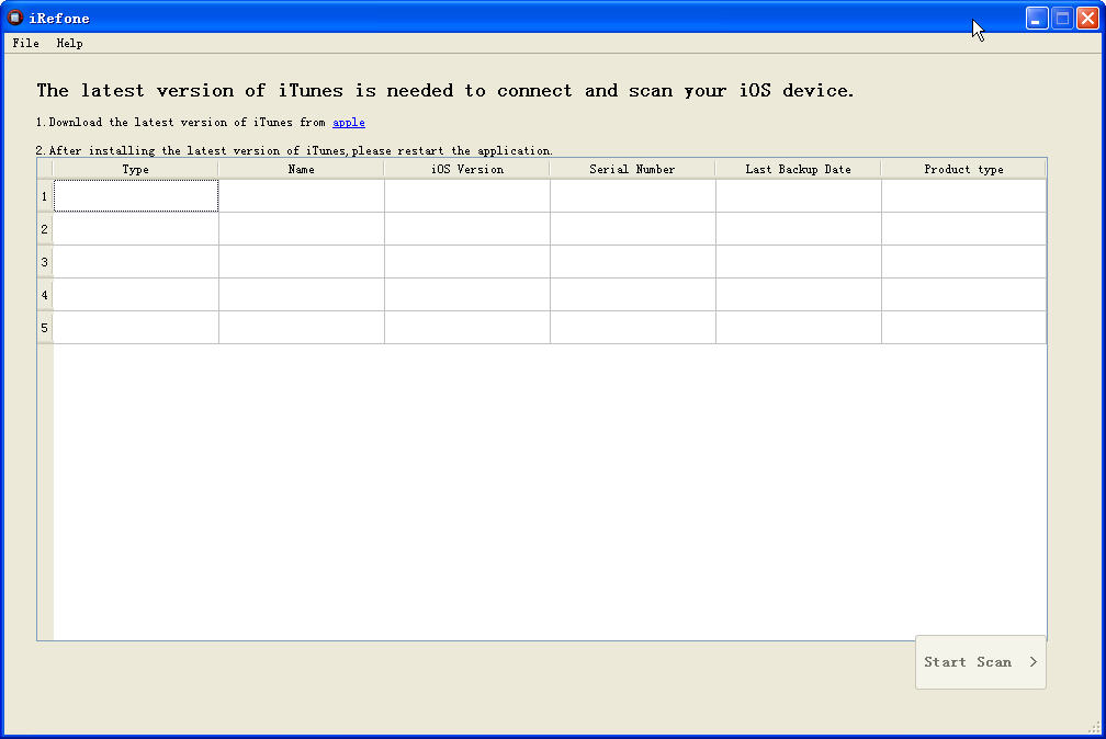 手機數據恢復軟件 iRefone