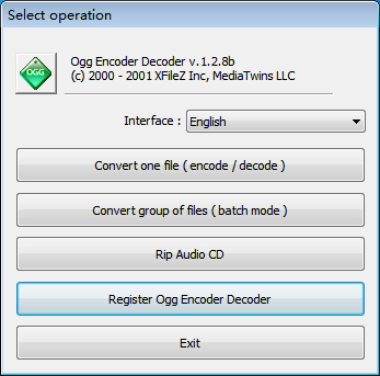 OGG Encoder Decoder